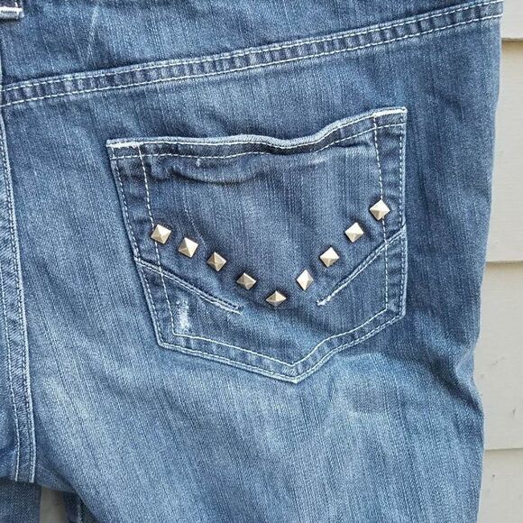 Ana Distressed Denim Cropped Jeans Size 12 - Picture 6 of 11